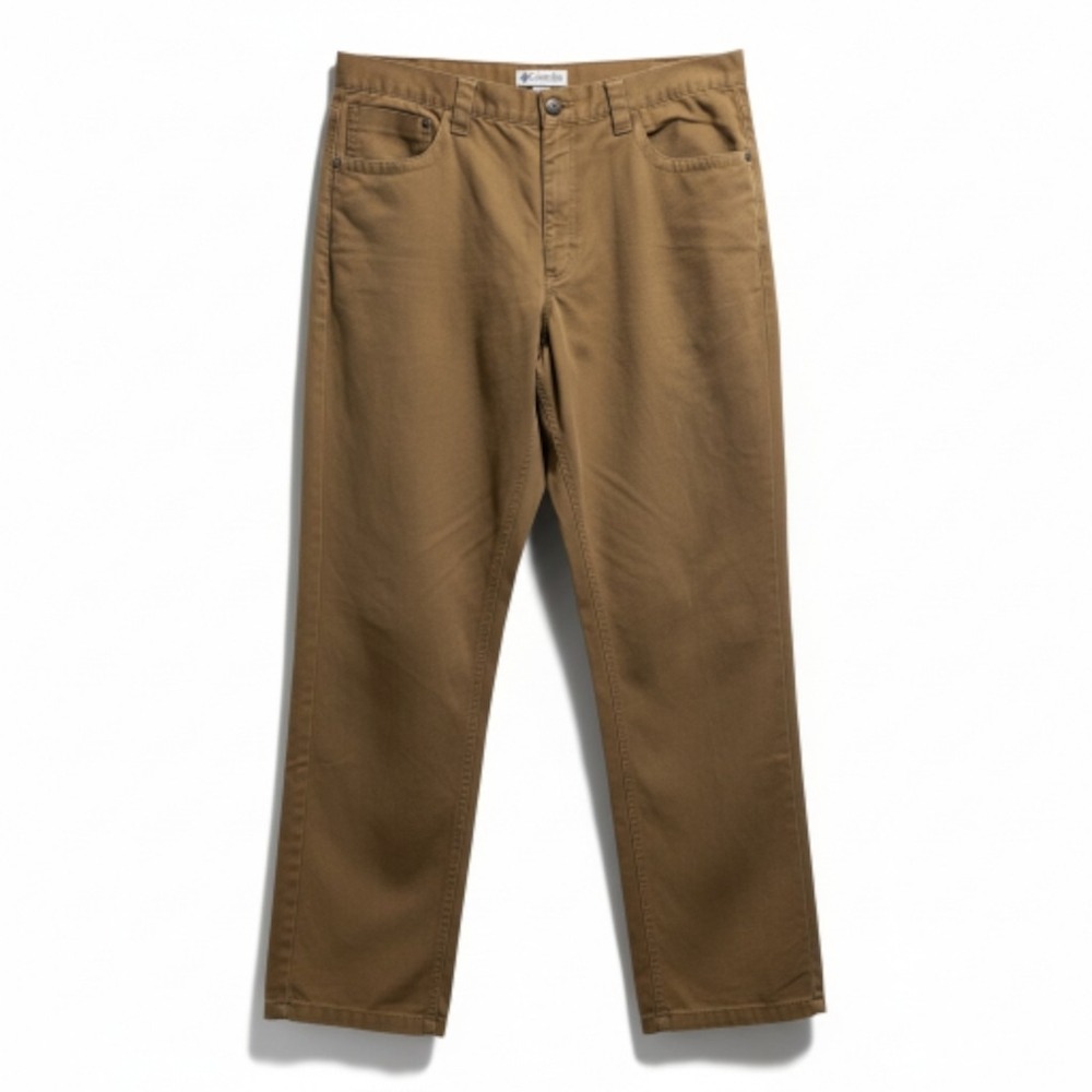 Columbia Performance Hunting Gear Canvas Pants Brown‎ Utility Workwear Sz 36